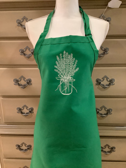 Apron - vase of flowers