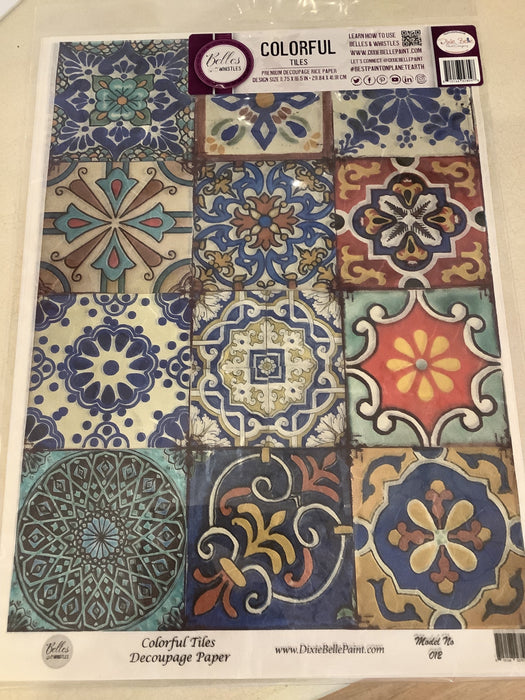 Dixie Belle decoupage rice paper