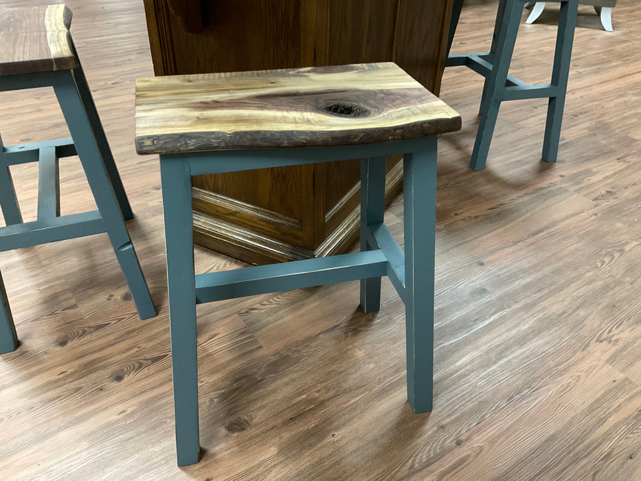 Black walnut stool stormy seas