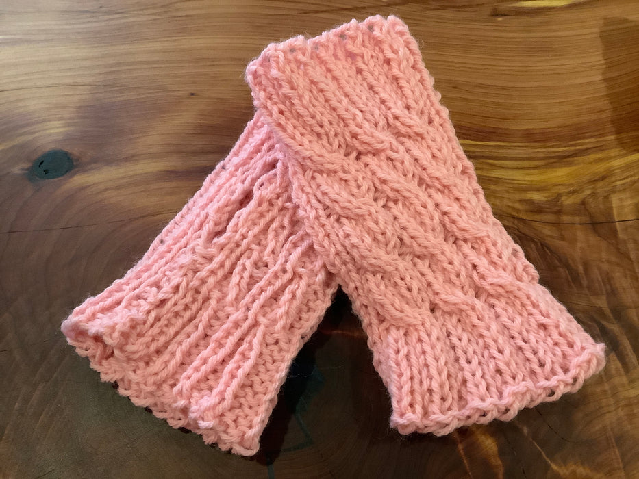 Knitted hand warmer - pair