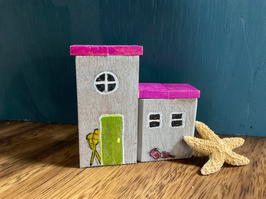 Small wood painted house