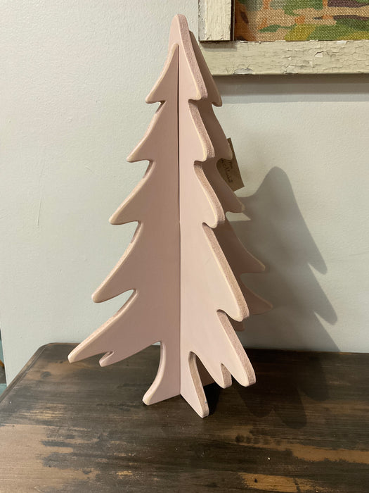 Wood cutout Christmas tree