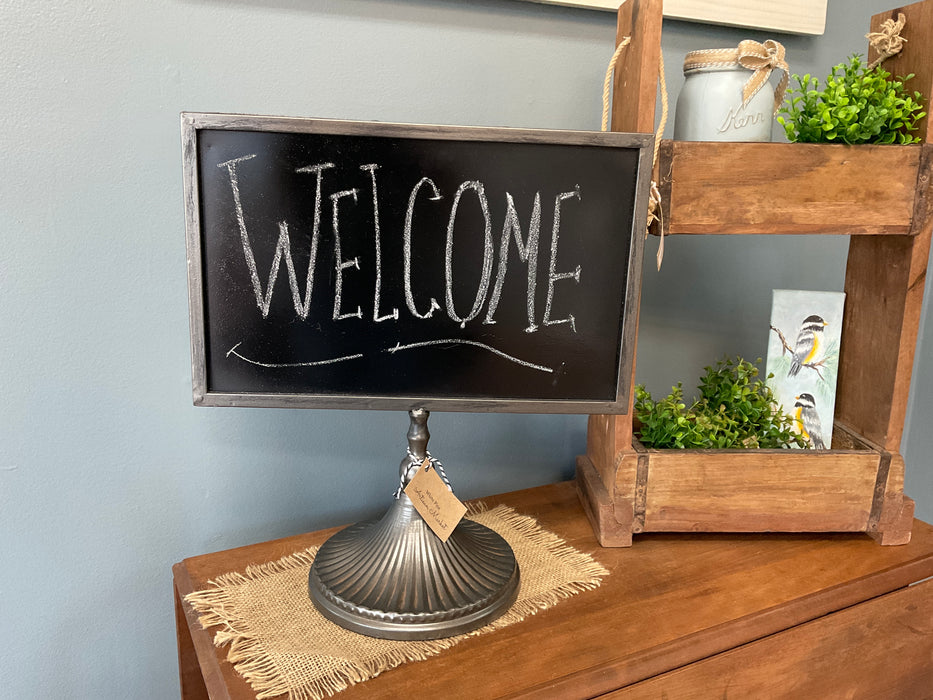 Chalkboard sign