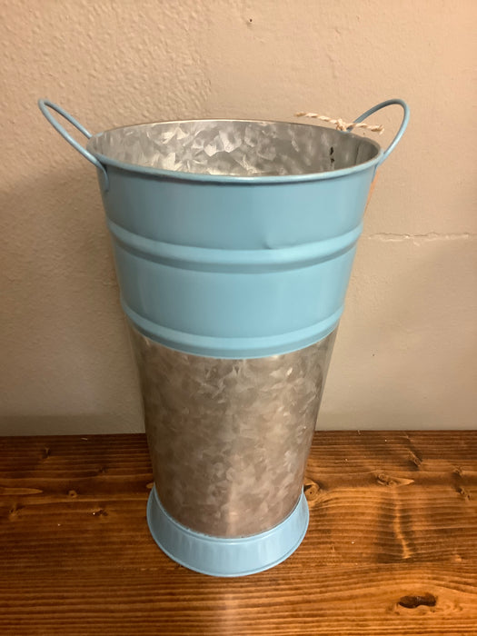Painted French flower bucket