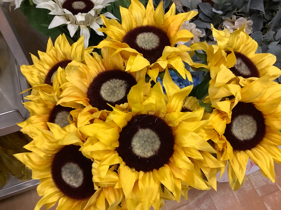 Sunflower stem - silk flower