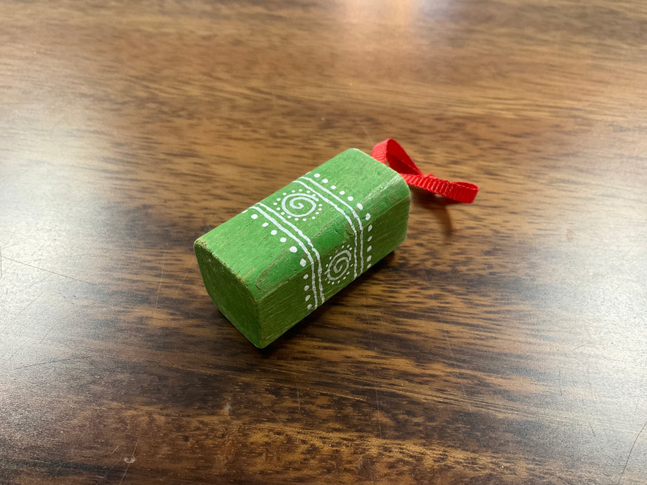 Wood block ornament