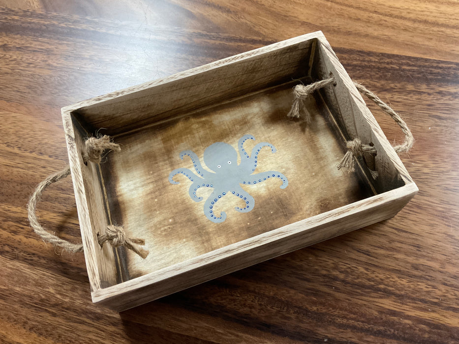 Dot Art Wood Tray