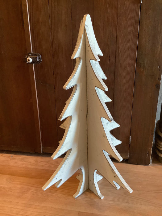 Wood cutout Christmas tree