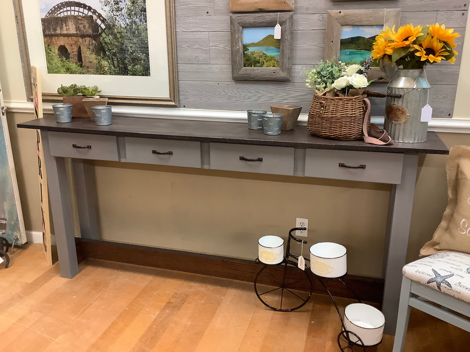 82” long console