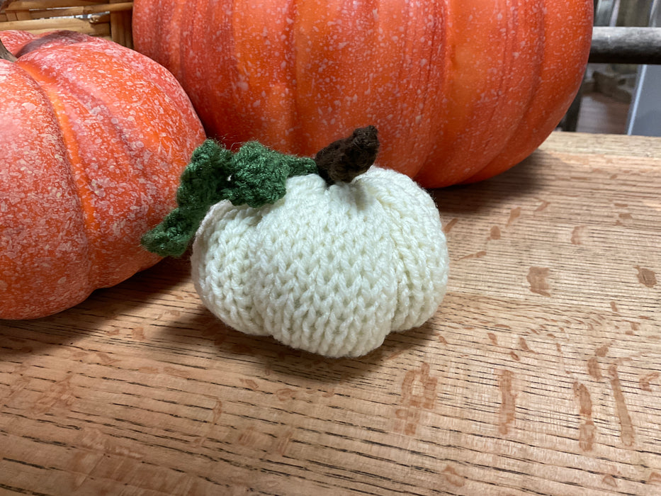 Hand knitted pumpkin