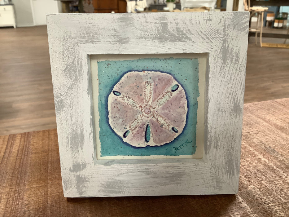 Framed watercolor picture