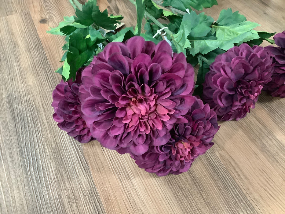Faux plum purple dahlia