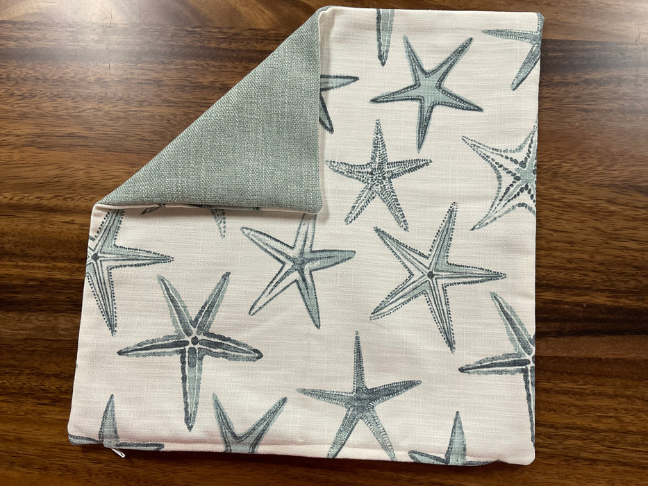 Beachy fabric pillow