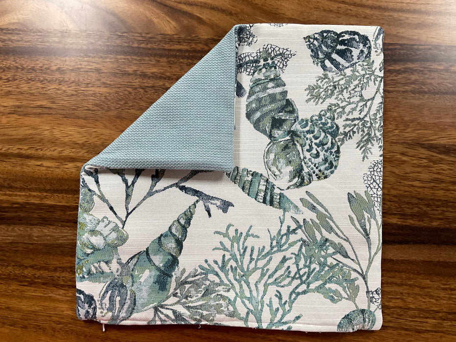 Beachy fabric pillow