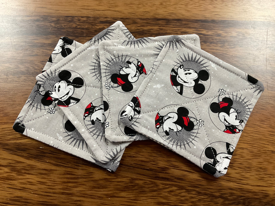 Fabric coasters set of 4