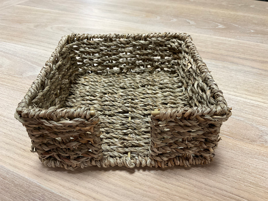 Seagrass cocktail napkin caddy