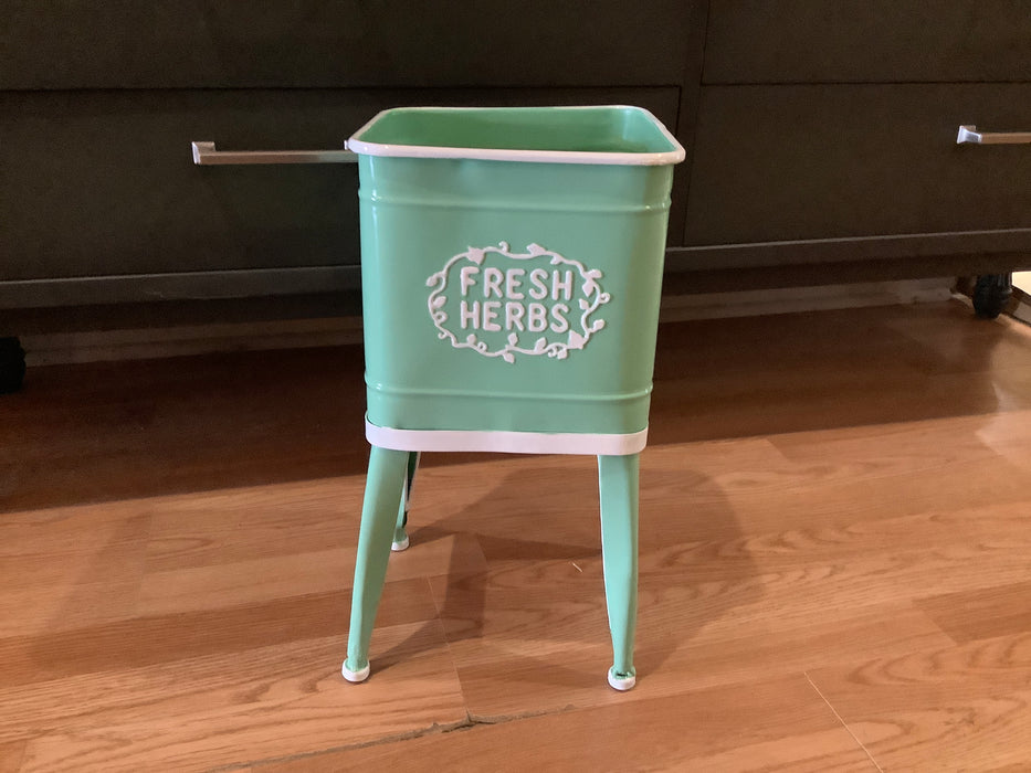 Fresh herbs planter green