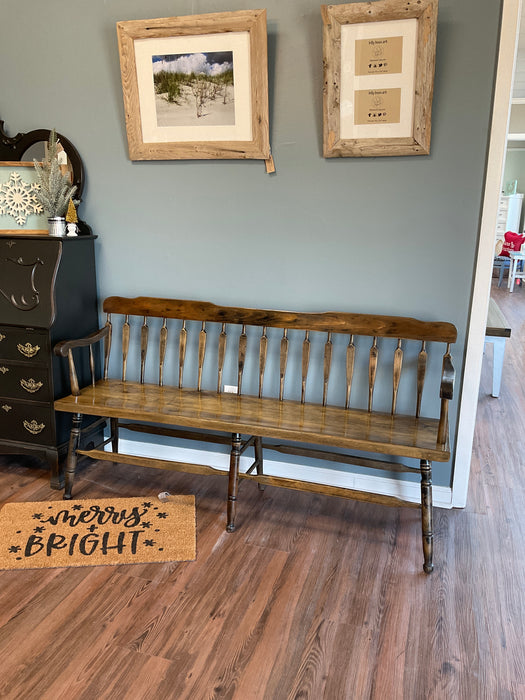 Flat back Windsor bench