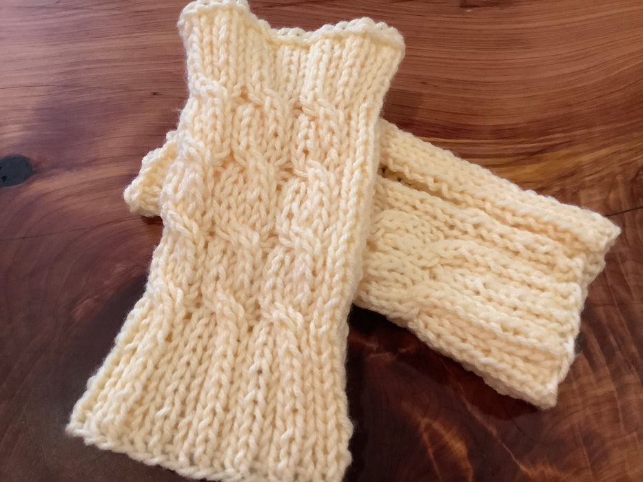Knitted hand warmer - pair