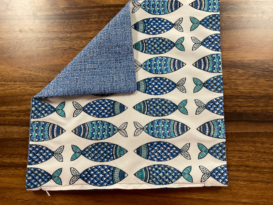 Beachy fabric pillow