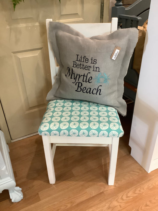 Sand dollar cushion chair