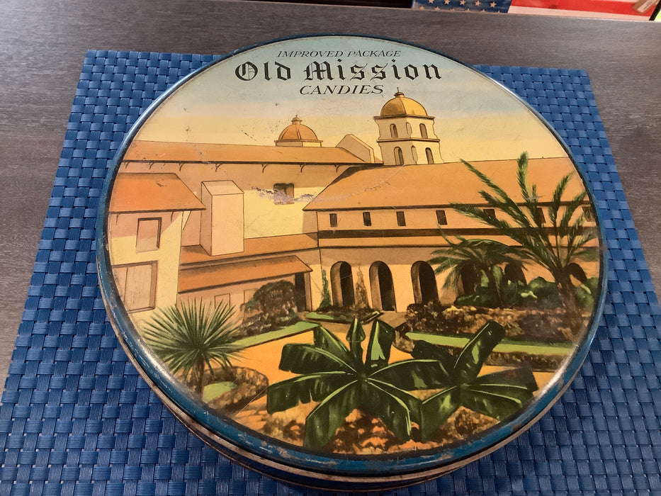 1930’s old mission cadies tin