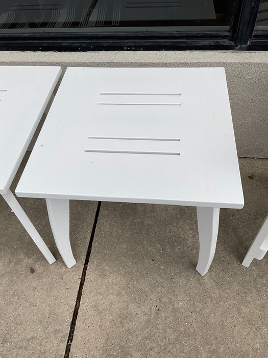 Painted outdoor finish side table