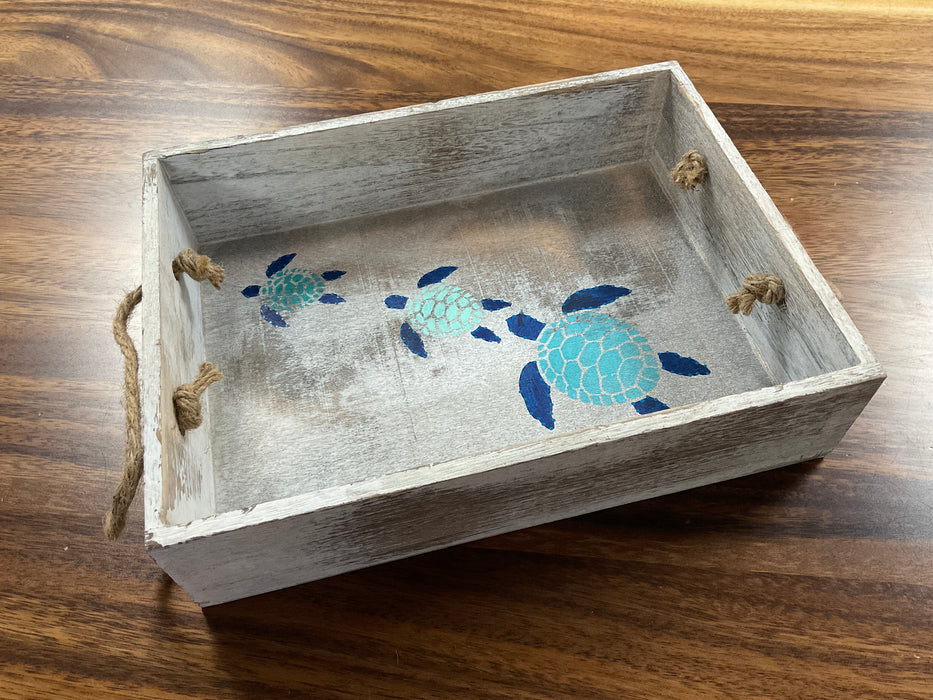 Dot Art Wood Tray