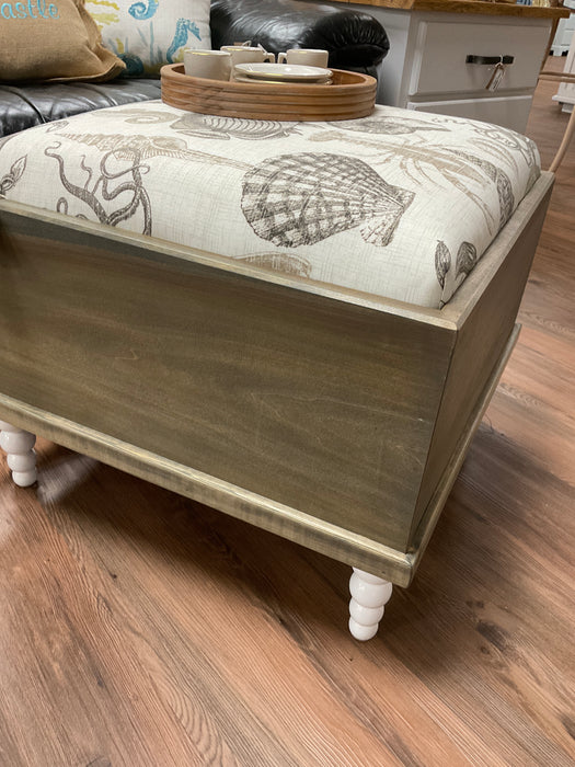 Beach fabric ottoman