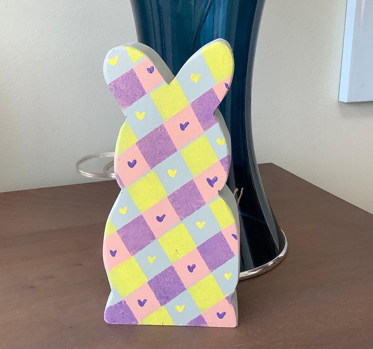 Wood Easter bunny - standing