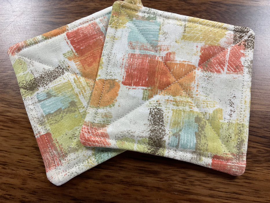 Fabric coasters set of 2