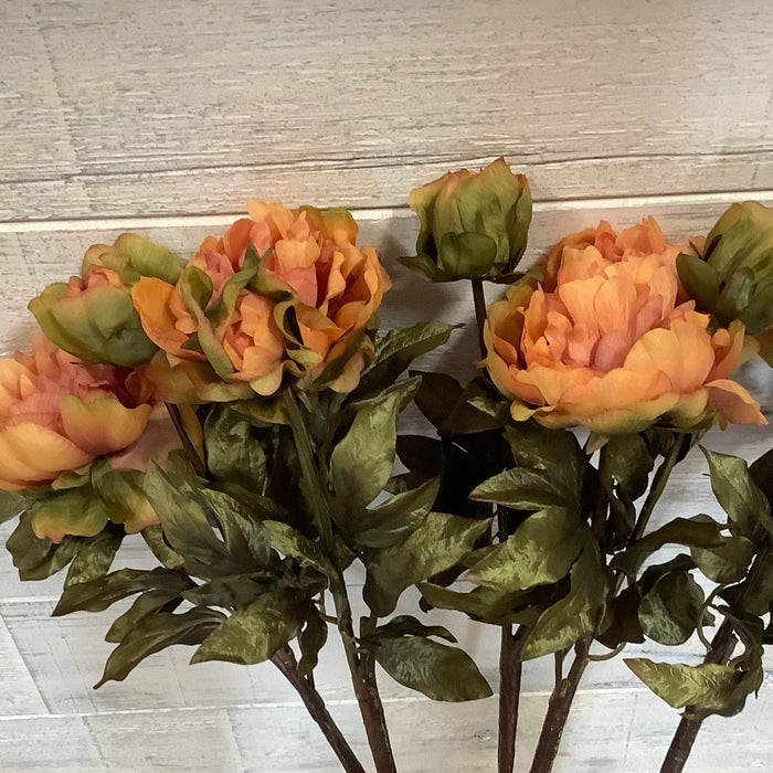 Artificial peony - sunset