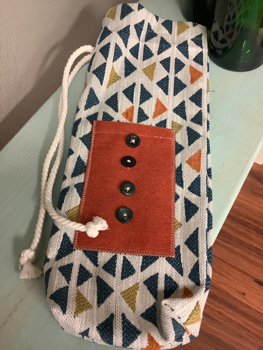 Drawstring wine bag