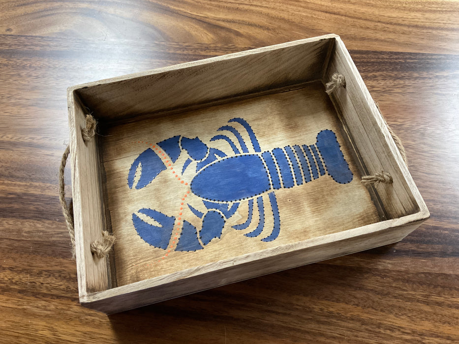 Dot Art Wood Tray