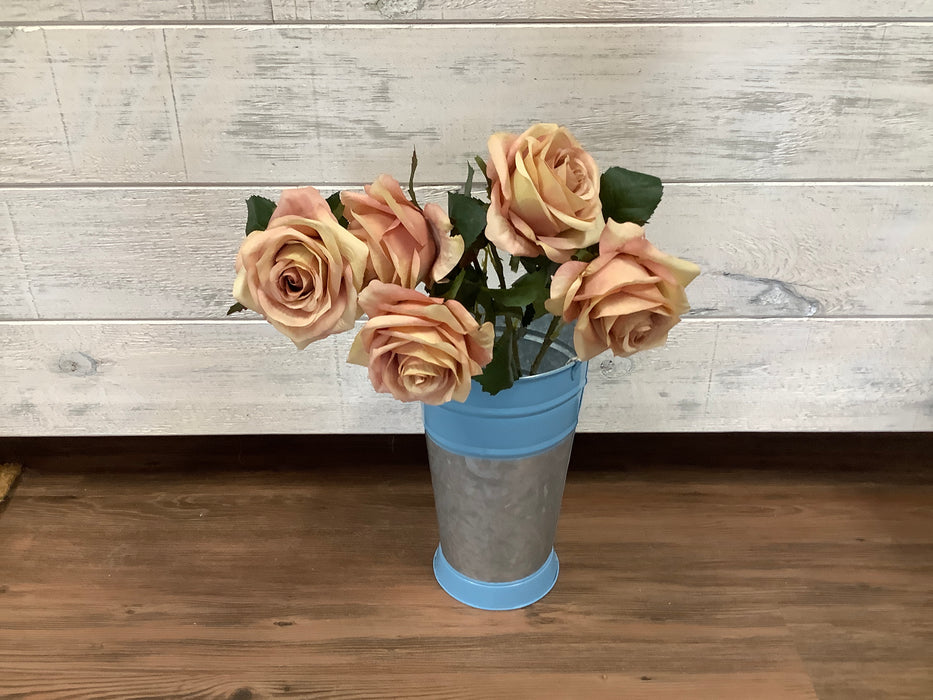 Pink mauve silk rose