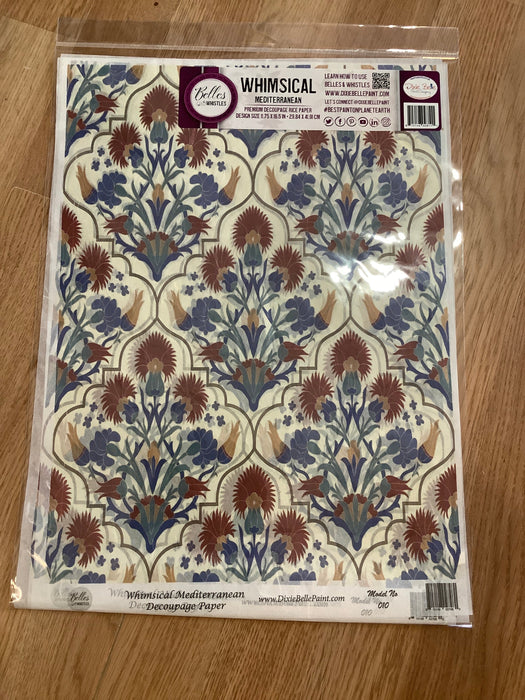 Dixie Belle decoupage rice paper