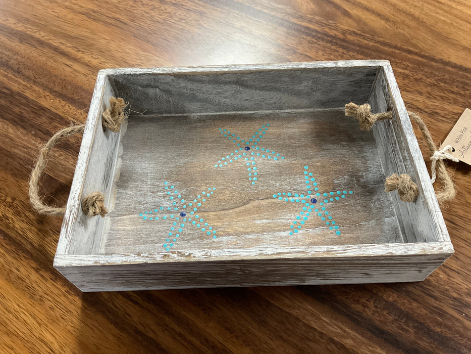Dot Art Wood Tray