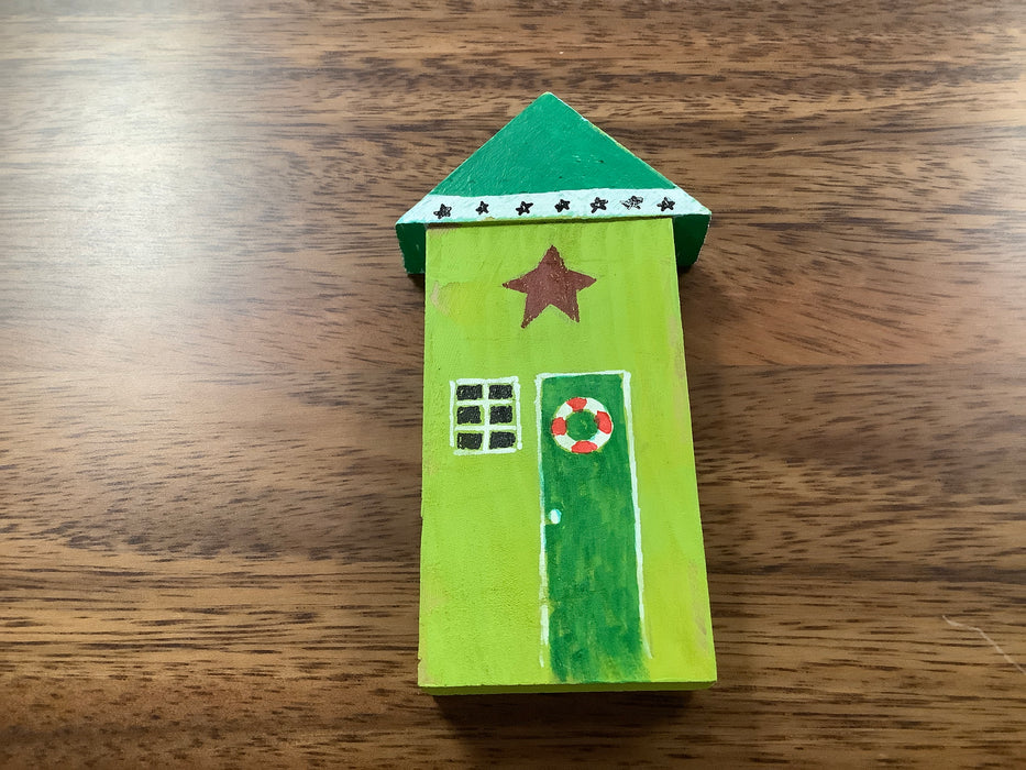 Small wood painted house