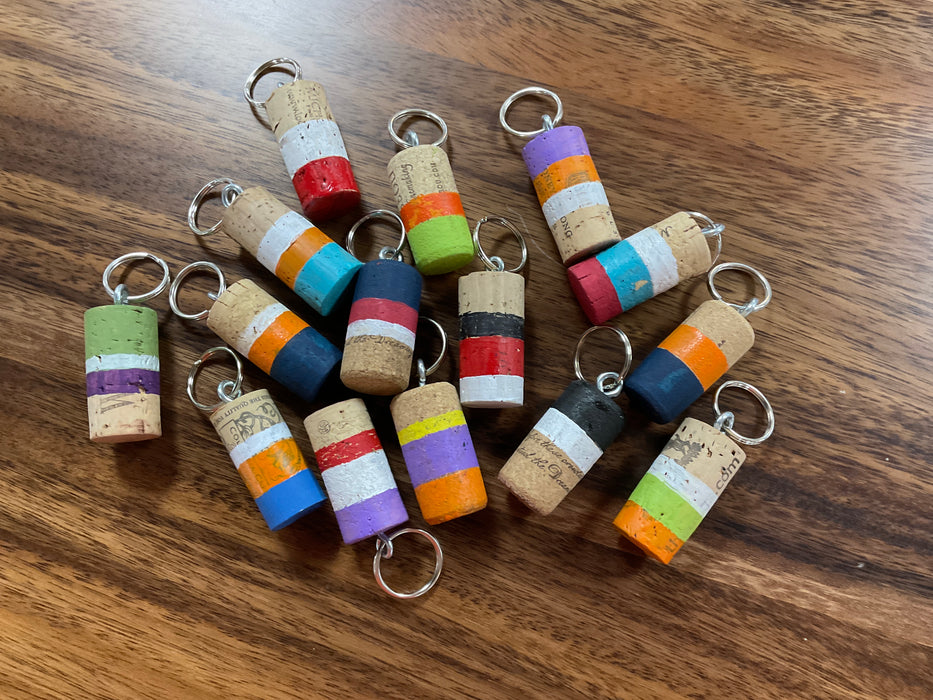 Buoy cork keychain