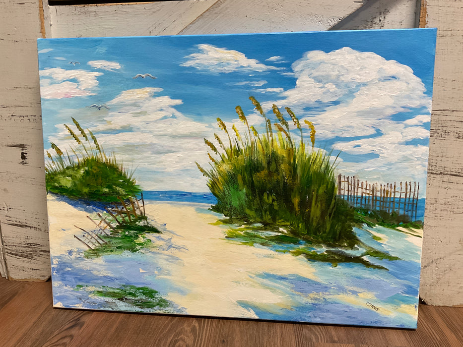 Sand dunes painting