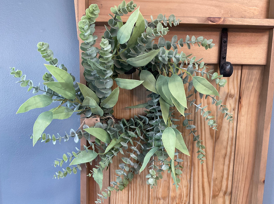 Eucalyptus and greens wreath
