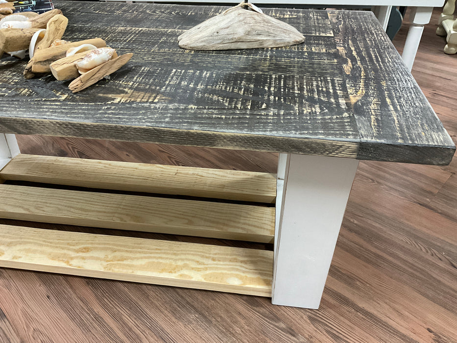 Pine top coffee table