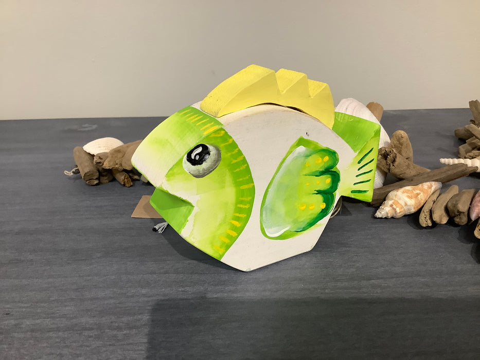 Colorful wood fish