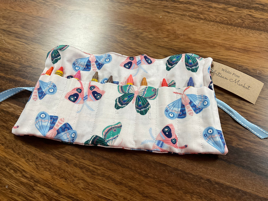 Roll up crayon bag