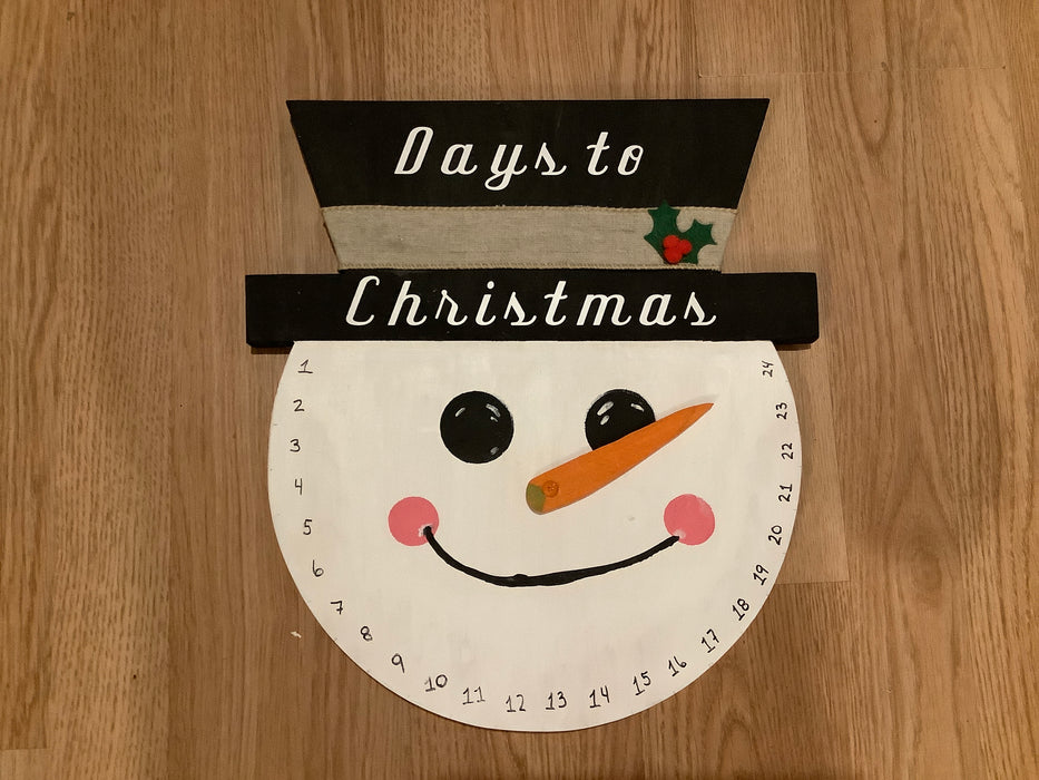 Snowman Christmas counter