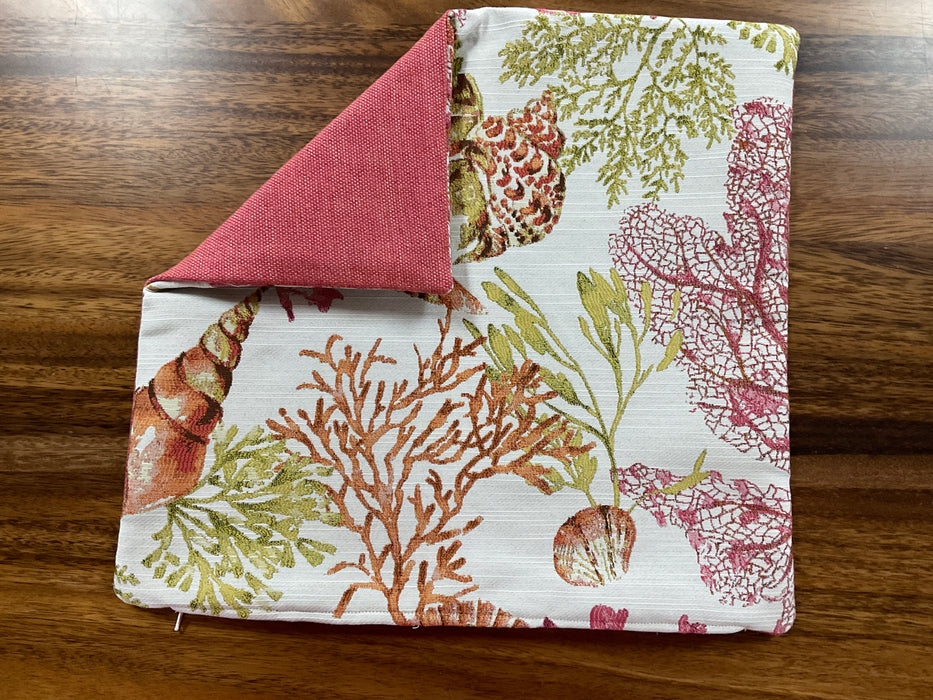 Beachy fabric pillow