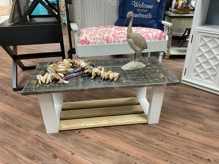 Pine top coffee table