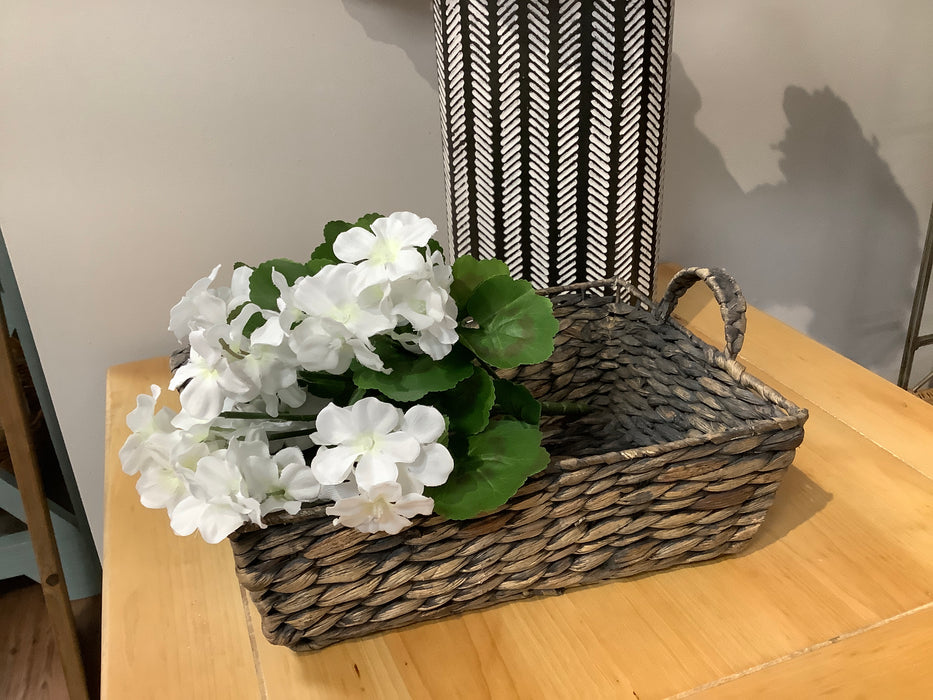 Rectangular woven basket