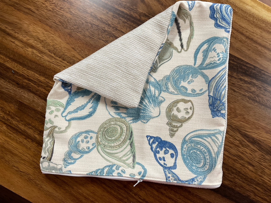 Beachy fabric pillow