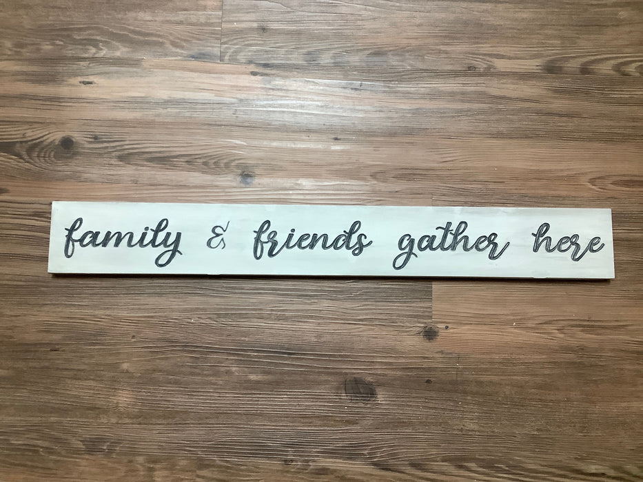 Wood engraved sign 2'